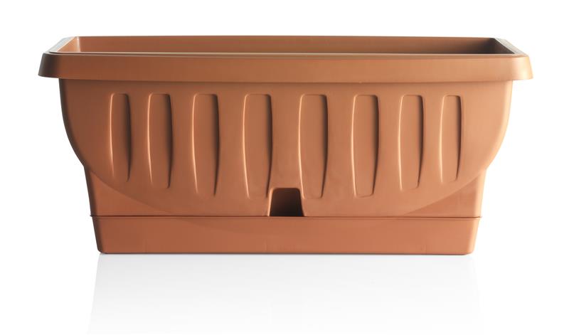 FIORIERA NATURA CON SOTTOVASO 30 CM