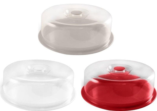 MAURY'S VASSOIO PORTA TORTA CON COPERCHIO LINEA CHIC 28 CM IN COLORE ASSORTITO