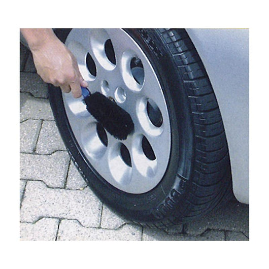 SPAZZOLA NERA PROFESSIONALE PER PULIZIA CERCHIONI