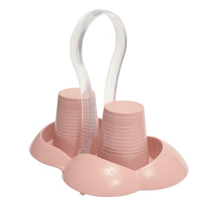 GAIA PORTABICCHIERI IN COLORAZIONE ROSA