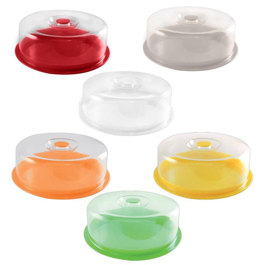 MAURY'S PIATTO PER TORTE CON COPERCHIO MIMOSA 28 CM COLORE ASSORTITO