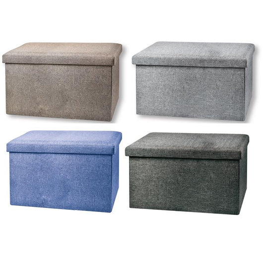 MAURY'S POUF CONTENITORE 76 X 38 X 38 CM CANVAS IN COLORE ASSORTITO