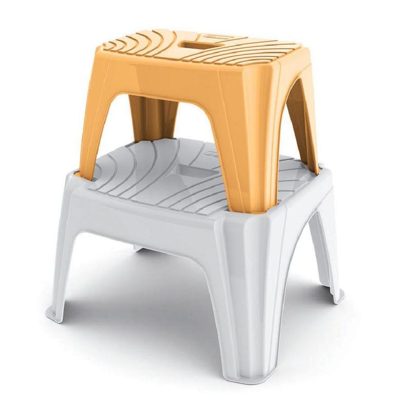 BAMA SGABELLO STEP 1 IN PLASTICA COLORI ASSORTITI MULTIUSO 38 X 25 X 22H  CM