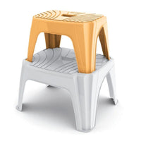 BAMA SGABELLO STEP 1 IN PLASTICA COLORI ASSORTITI MULTIUSO 38 X 25 X 22H  CM