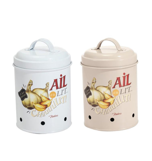 MAURY'S CONTENITORE CON COPERCHIO PER AGLIO 11X H18 COLORI ASSORTITI