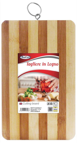 MAURY'S TAGLIERE BAMBOO CON ANELLO 20X32