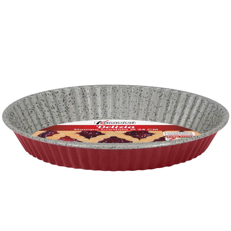 STAMPO CROSTATA DELIZIA 24CM ROSSO