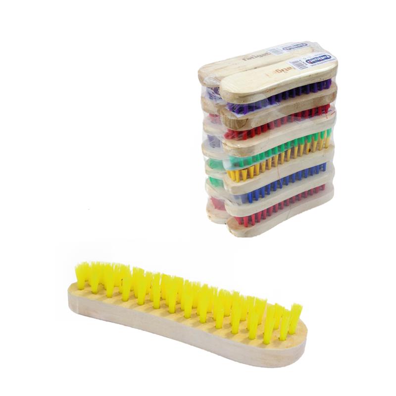 SPAZZOLA PER IL BUCATO IN LEGNO COLORI ASSORTITI DELLE SETOLE