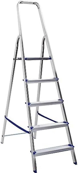 SCALA PIUMA 5 GRADINI IN ALLUMINIO CON PORTATA 100KG