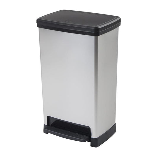 PATTUMIERA A PEDALE ELITE CON CAPIENZA DA 50LT COLORE GRIGIO E ANTRACITE