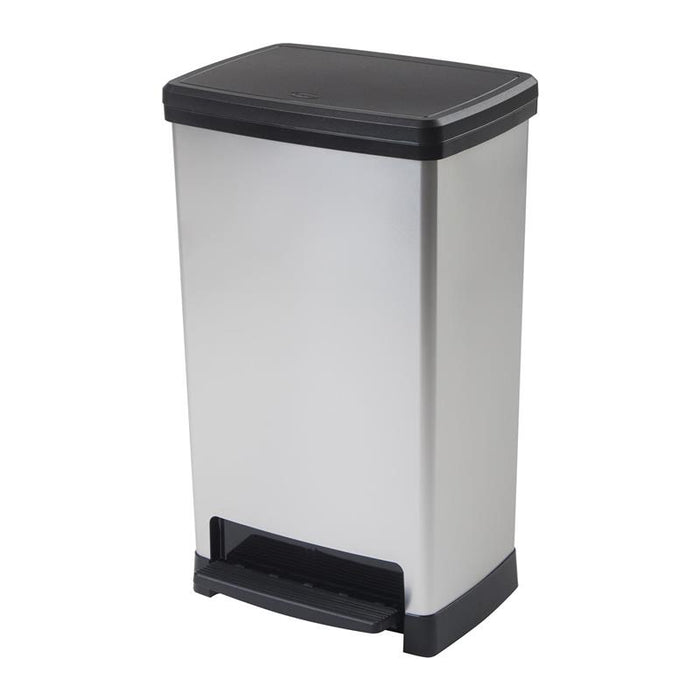 PATTUMIERA A PEDALE ELITE CON CAPIENZA DA 50LT COLORE GRIGIO E ANTRACITE