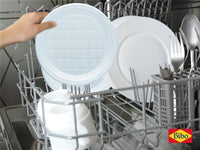 BIBO PIATTI PIANI IN PLASTICA  RIUTILIZZABILI BIANCHI DIAMETRO 21,5 CM CONFEZIONE DA 35 PEZZI