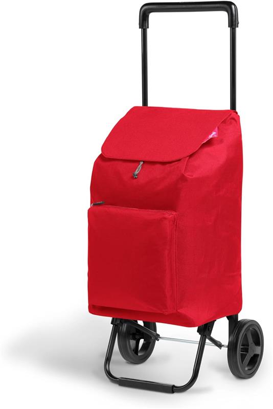 GIMI ARGO I CARRELLO PORTASPESA LEGGERO CAPIENZA 42 L E TASCA FRONTALE + ZIP ANTIPIOGGIA LEGGERO 94HX30X36 CM ROSSO
