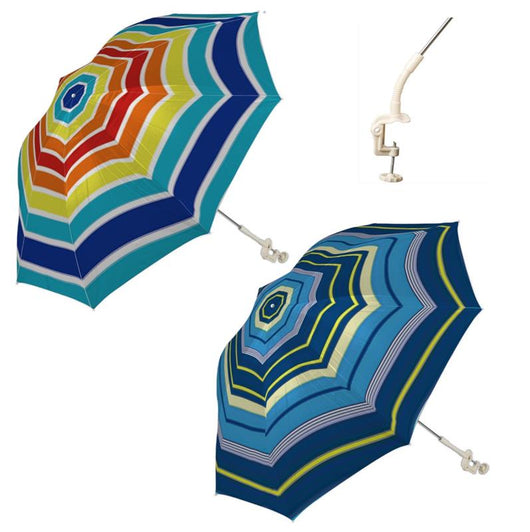 OMBRELLONE CON MORSETTO 60 CM PER SDRAIO COLORI ASSORTITI