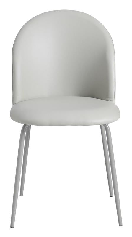 SEDIA BONNIE CON SEDUTA IN POLIURETANO GRIGIO STRUTTURA IN METALLO DIMENSIONI 45X55X82 CM