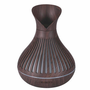 DIFFUSORE ELETTRICO 180 ML CON LED MULTICOLOR 7 COLORI CON CAVO USB COLOR MARRONE