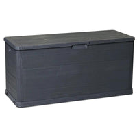 BAULE MULTIBOX DA ESTERNO 280 LT EFFETTO LEGNO ANTRACITE 117X45XH56