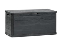 BAULE MULTIBOX DA ESTERNO 280 LT EFFETTO LEGNO ANTRACITE 117X45XH56