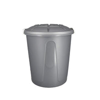 BIDONE MODELLO STELLA 25 LT CON TAPPO E MANICI COLORE ARGENTO