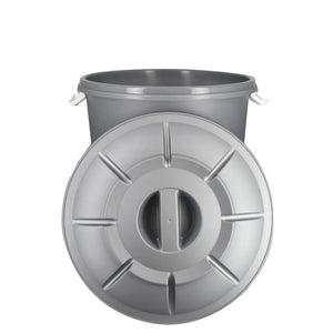 BIDONE MODELLO STELLA 25 LT CON TAPPO E MANICI COLORE ARGENTO