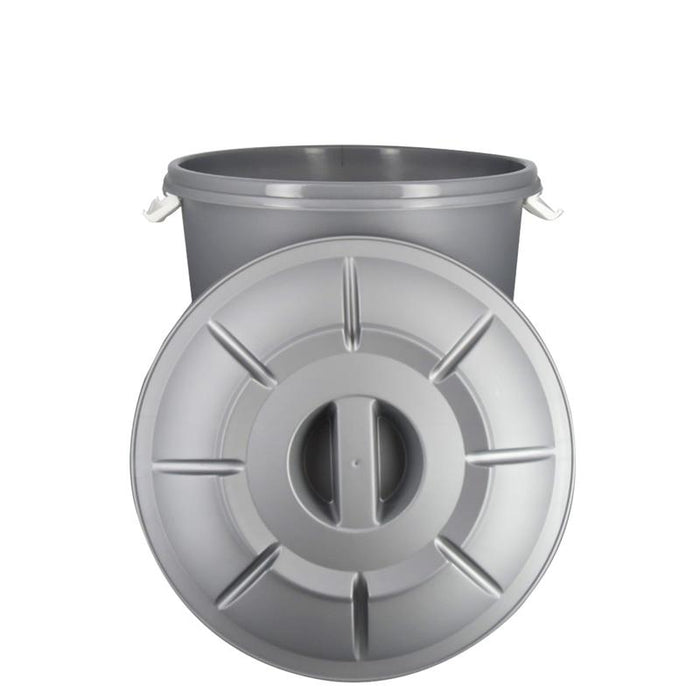 BIDONE MODELLO STELLA 25 LT CON TAPPO E MANICI COLORE ARGENTO