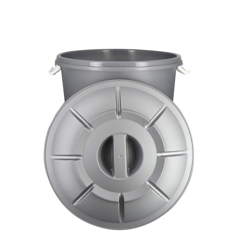 BIDONE MODELLO STELLA 25 LT CON TAPPO E MANICI COLORE ARGENTO