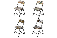 SEDIA PIEGHEVOLE SIBILIA CON DECORO BAROCCO SALVASPAZIO RICHIUDIBILE