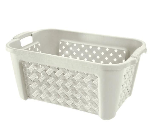 PORTA BIANCHERIA ARIANNA DA 35LT IN COLORE ANGORA 37.5X27.5X H47 CM