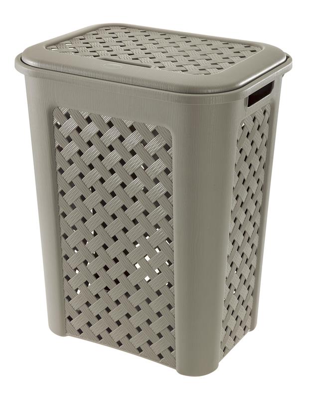 PATTUMIERA ARIANNA CON CAPIENZA DA 10LT IN COLORE TALPA 24 X 20 X H35 CM