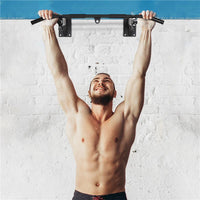 BARRA PER TRAZIONI A MURO 2 IN 1 CON 3 IMPUGNATURE DIVERSE, IN ACCIAIO, 93.5X65X17 CM, NERO