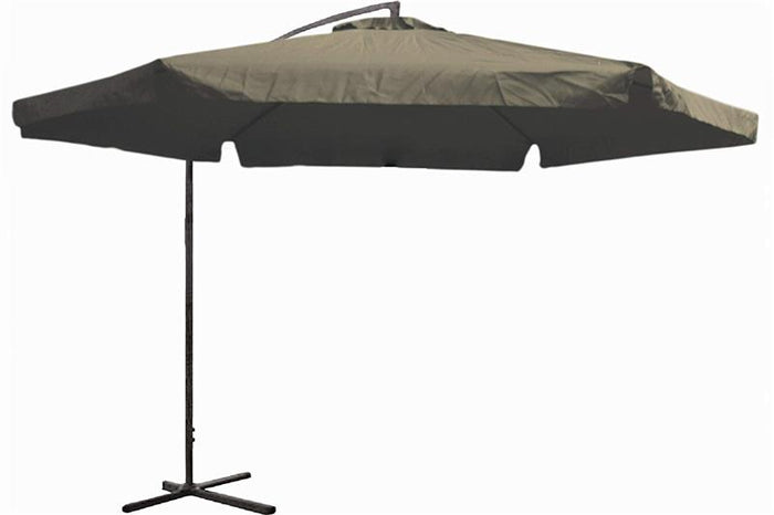 OMBRELLONE DA GIARDINO LAMPARA 3 METRI CON MANOVELLA TORTORA