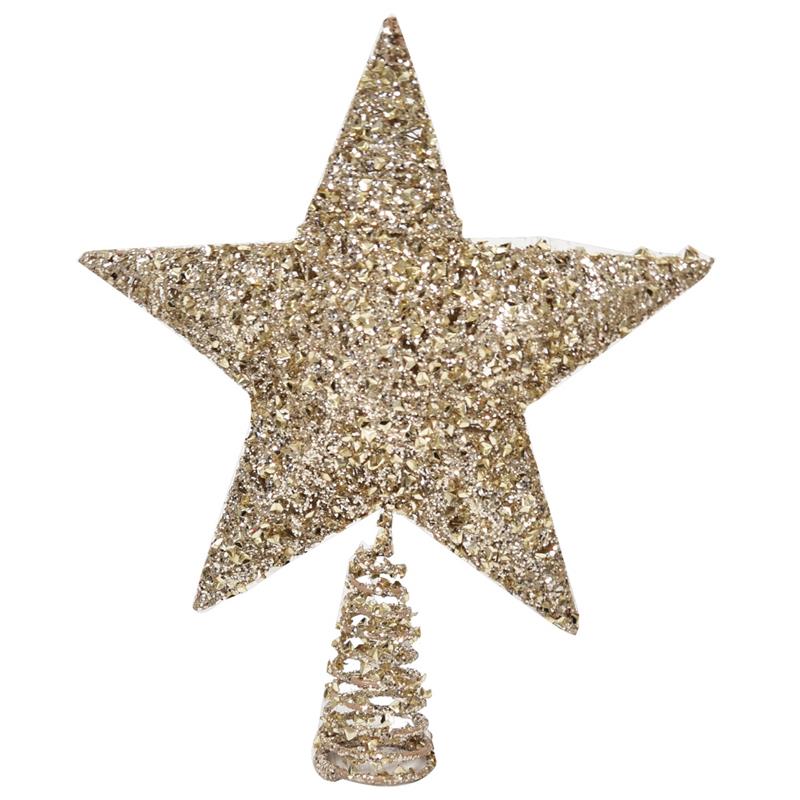 MAURY'S GLITTER GOLD PUNTALE 3 D STELLA CM.30