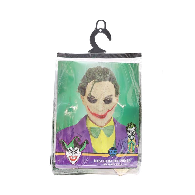 MASCHERA THE JOKER PER ADULTI CON CAPELLI TAGLIA UNICA