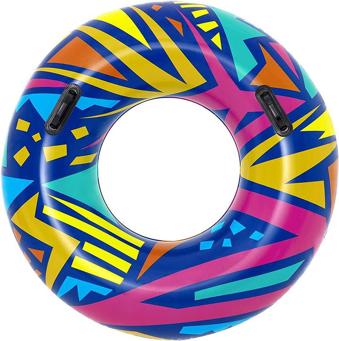 BESTWAY CIAMBELLA SALVAGENTE CON DECORO ASSORTITO GEOMETRICO 107 CM