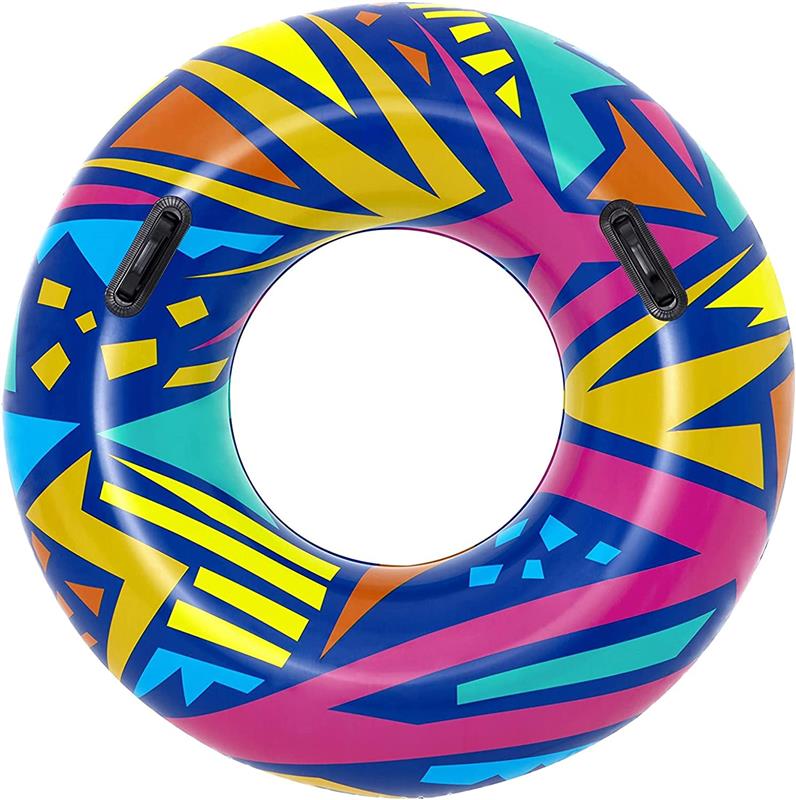 BESTWAY CIAMBELLA SALVAGENTE CON DECORO ASSORTITO GEOMETRICO 107 CM