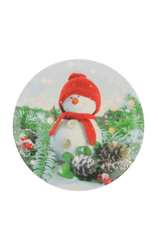 MAURY'S PIATTO NATALIZIO DI CERAMICA CON DECORO ASSORTITO DA 30 CM