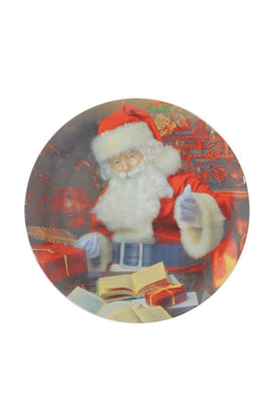 MAURY'S PIATTO NATALIZIO DI CERAMICA CON DECORO ASSORTITO DA 30 CM