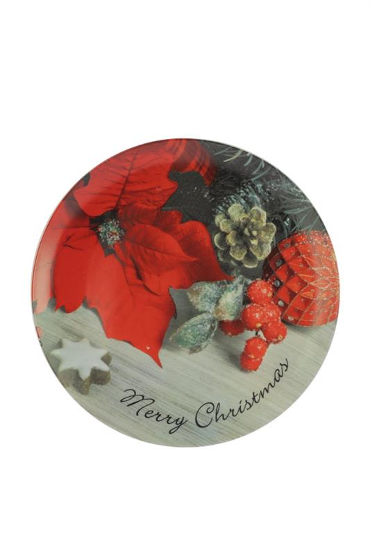 MAURY'S PIATTO NATALIZIO DI CERAMICA CON DECORO ASSORTITO DA 30 CM