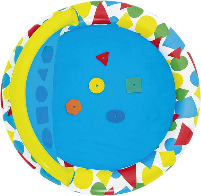 BESTWAY PISCINA SPLASH&LEARN GONFIABILE PER BAMBINI 120 X 117 X 46 CM