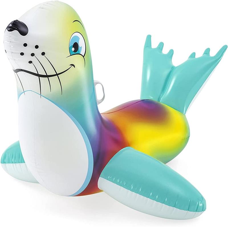 BESTWAY CAVALCABILE GONFIABILE A FORMA DI FOCA ALLEGRA 157 X 114CM