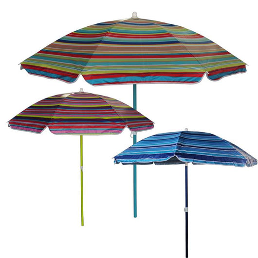 OMBRELLONE MONDELLO ESTIVO 1,8 MT  DIAMETRO TUBO 28 MM CON SACCA IN NYLON IN COLORAZIONE ASSORTITA