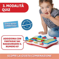 CHICCO ABACO NUMERI & SOMME GIOCO EDUCATIVO PER BAMBINI MATEMATICO IN 4 LINGUE PER IMPARARE NUMERI E SOMME ANNI 6 ANNI