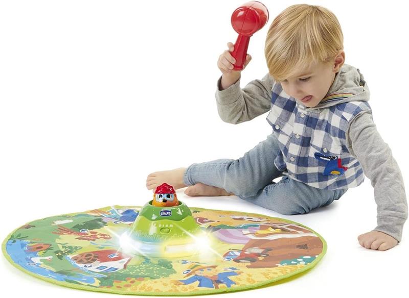 CHICCO LIBERA LA TALPA TAPPETO ELETTRONICO 8 AREE CON 3 MODALITÀ, LUCI E SUONI, GIOCHI PER BAMBINI DI 2 ANNI 5 ANNI
