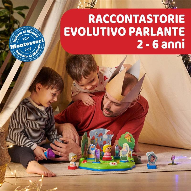 CHICCO FABULOUS IL CREASTORIE CANTASTORIE PER BAMBINI 2 ANNI, 6 ANNI, IN 4 LINGUE, 10 PERSONAGGI, 4 MODALITÀ, 90 MIN DI CONTENUTI