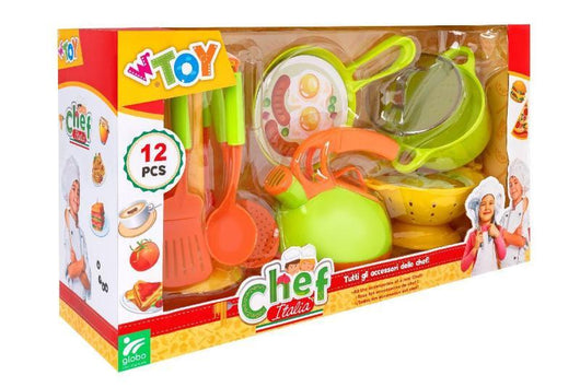 PLAYSET ACCESSORI PER LA CUCINA IN CONFEZIONE DA 12 PEZZI