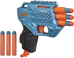 NERF ELITE 2.0 TRIO SD-3 BLASTER 6 FRECCETTE SABBIATURA A 3 BARILOTTI 8+ ANNI