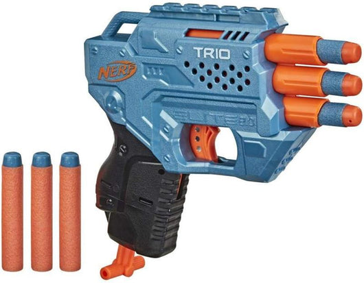 NERF ELITE 2.0 TRIO SD-3 BLASTER 6 FRECCETTE SABBIATURA A 3 BARILOTTI 8+ ANNI