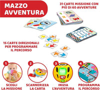 CHICCO TAPPETO GIOCO EVOLUTIVO LE AVVENTURE DI CODY PROGRAMMAZIONE E AL CODING TAPPETO BAMBINI CAMERETTA110X80  2-6 ANNI