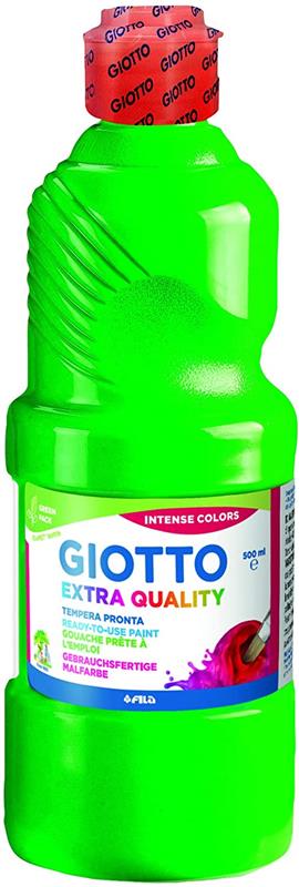 GIOTTO TEMPERA 500ML VERDE LAVABILE SENZA GLUTINE
