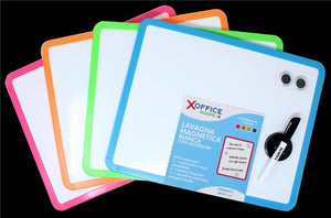 LAVAGNA MAGNETICA 28X35 PER UFFICIO COLO PENNARELLO COLORI ASSORTITI